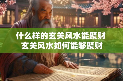 什么样的玄关风水能聚财 玄关风水如何能够聚财