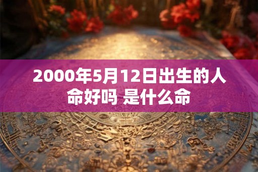 2000年5月12日出生的人命好吗 是什么命