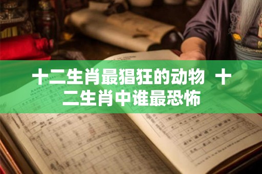 十二生肖最猖狂的动物  十二生肖中谁最恐怖