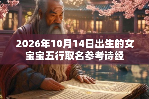 2026年10月14日出生的女宝宝五行取名参考诗经 2026年10月14日出生的女宝宝五行取名参考诗经