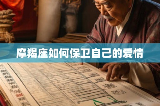 摩羯座如何保卫自己的爱情