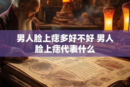 男人脸上痣多好不好 男人脸上痣代表什么