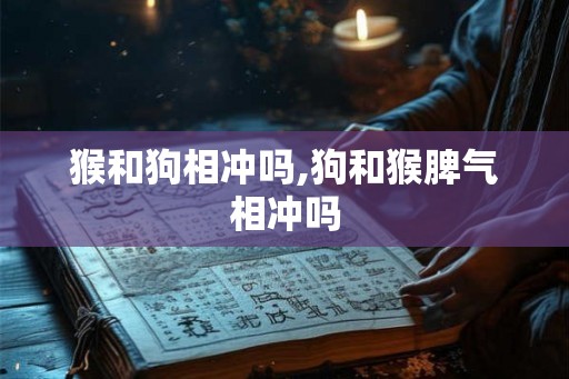 猴和狗相冲吗,狗和猴脾气相冲吗