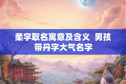 柔字取名寓意及含义 男孩带丹字大气名字 柔字取名寓意及含义 男孩带丹字大气名字