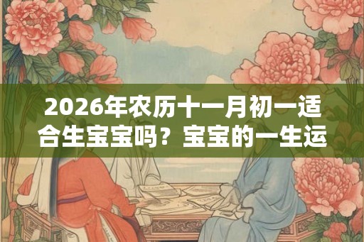 2026年农历十一月初一适合生宝宝吗?宝宝的一生运势如何? 2026年农历十一月初一适合生宝宝吗?宝宝的一生运势如何?