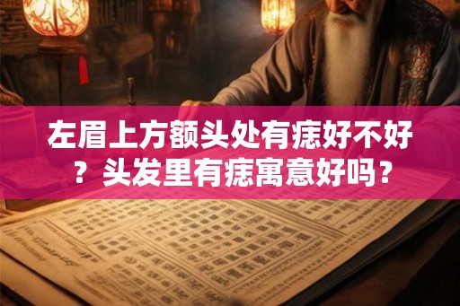 左眉上方额头处有痣好不好？头发里有痣寓意好吗？