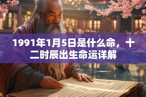 1991年1月5日是什么命，十二时辰出生命运详解