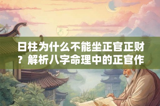 日柱为什么不能坐正官正财？解析八字命理中的正官作用