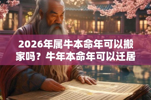 2026年属牛本命年可以搬家吗？牛年本命年可以迁居吗？