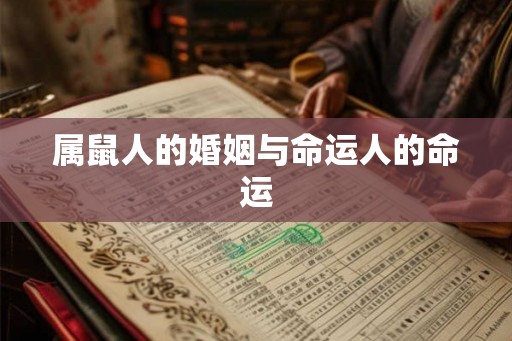 属鼠人的婚姻与命运人的命运