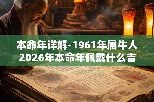 本命年详解-1961年属牛人2026年本命年佩戴什么吉利