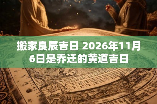 搬家良辰吉日 2026年11月6日是乔迁的黄道吉日