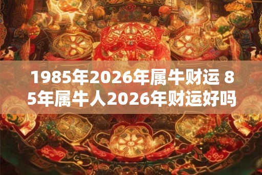 1985年2026年属牛财运 85年属牛人2026年财运好吗