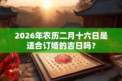 2026年农历二月十六日是适合订婚的吉日吗？