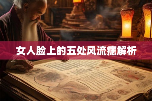 女人脸上的五处风流痣解析 女人脸上的五处风流痣解析
