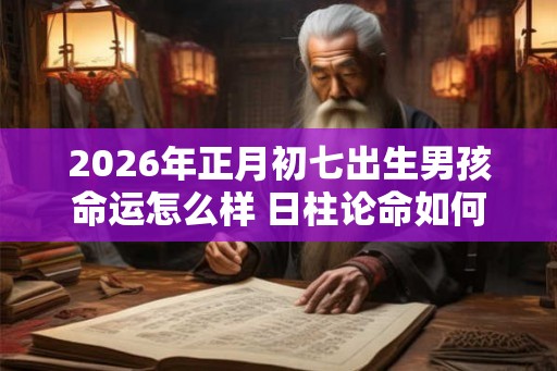 2026年正月初七出生男孩命运怎么样 日柱论命如何 2026年正月初七出生男孩命运怎么样 日柱论命如何