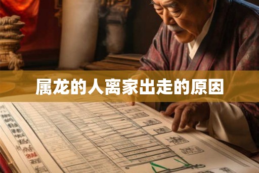 属龙的人离家出走的原因