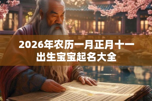 2026年农历一月正月十一出生宝宝起名大全