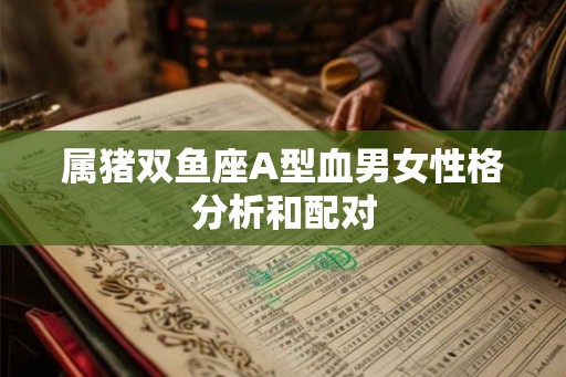 属猪双鱼座A型血男女性格分析和配对