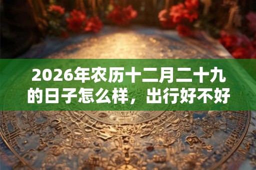 2026年农历十二月二十九的日子怎么样,出行好不好? 2026年农历十二月二十九的日子怎么样,出行好不好?