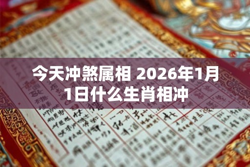 今天冲煞属相 2026年1月1日什么生肖相冲
