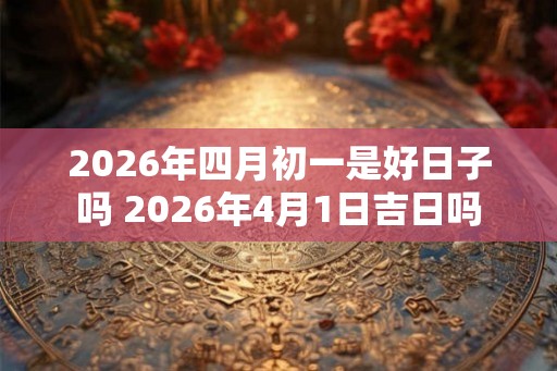 2026年四月初一是好日子吗 2026年4月1日吉日吗