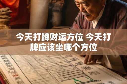 今天打牌财运方位 今天打牌应该坐哪个方位