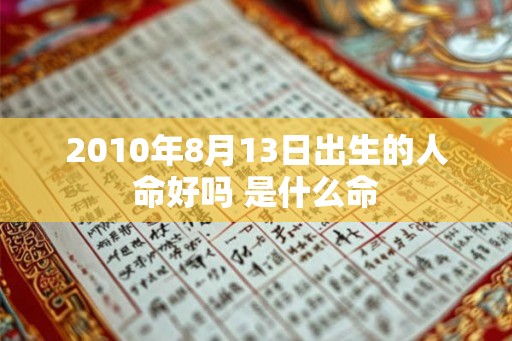 2010年8月13日出生的人命好吗 是什么命