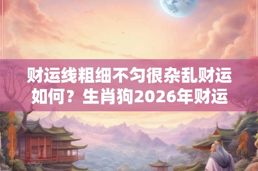 财运线粗细不匀很杂乱财运如何？生肖狗2026年财运如何？