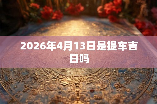 2026年4月13日是提车吉日吗