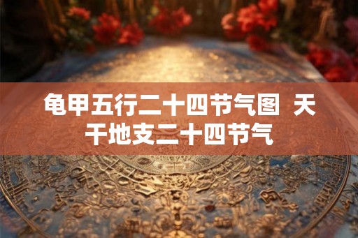 龟甲五行二十四节气图  天干地支二十四节气