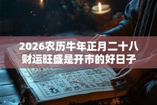 2026农历牛年正月二十八财运旺盛是开市的好日子