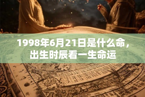 1998年6月21日是什么命，出生时辰看一生命运