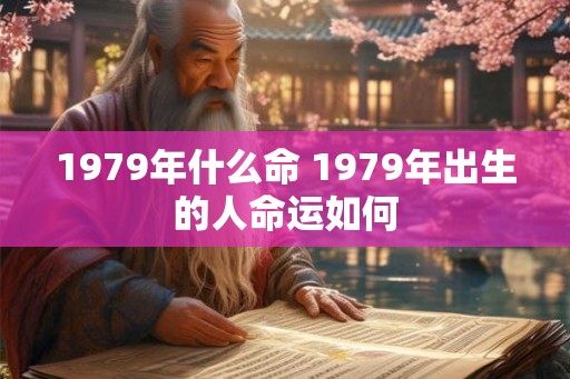 1979年什么命 1979年出生的人命运如何