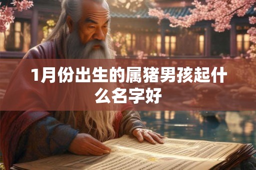 1月份出生的属猪男孩起什么名字好