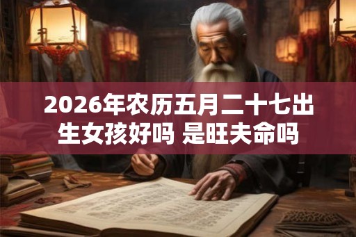 2026年农历五月二十七出生女孩好吗 是旺夫命吗