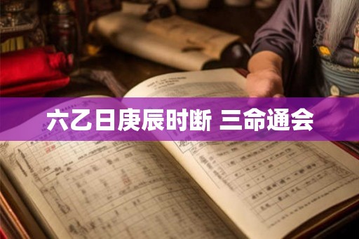 六乙日庚辰时断 三命通会