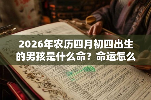 2026年农历四月初四出生的男孩是什么命？命运怎么样？