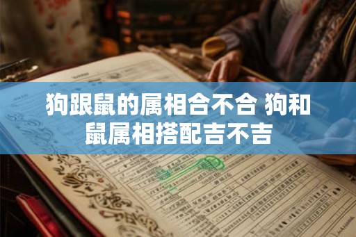 狗跟鼠的属相合不合 狗和鼠属相搭配吉不吉