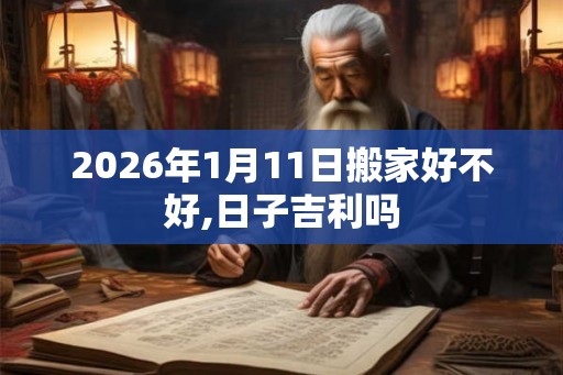 2026年1月11日搬家好不好,日子吉利吗