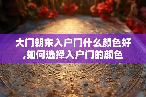 大门朝东入户门什么颜色好,如何选择入户门的颜色