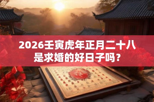 2026壬寅虎年正月二十八是求婚的好日子吗？
