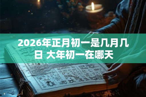 2026年正月初一是几月几日 大年初一在哪天