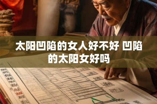 太阳凹陷的女人好不好 凹陷的太阳女好吗