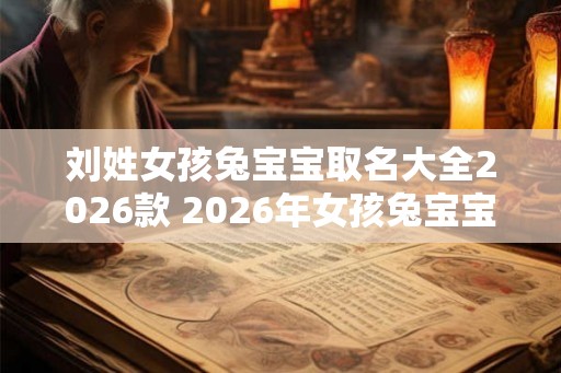 刘姓女孩兔宝宝取名大全2026款 2026年女孩兔宝宝取名攻略