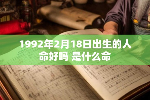 1992年2月18日出生的人命好吗 是什么命 1992年2月18日出生的人命好吗 是什么命