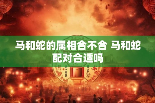 马和蛇的属相合不合 马和蛇配对合适吗