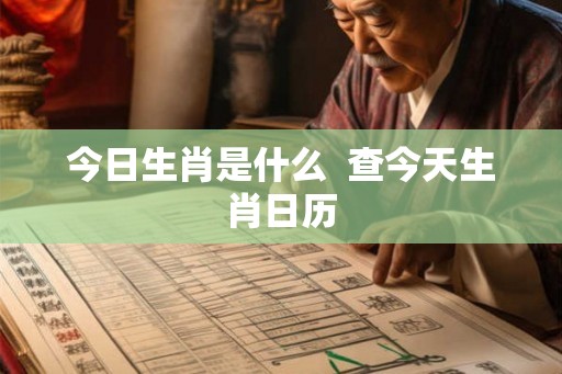 今日生肖是什么 查今天生肖日历 今日生肖是什么 查今天生肖日历