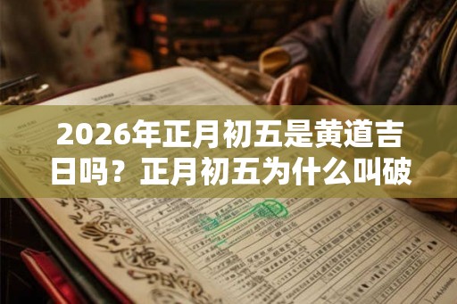 2026年正月初五是黄道吉日吗？正月初五为什么叫破五？