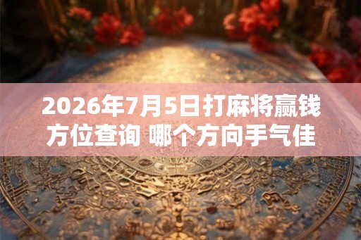 2026年7月5日打麻将赢钱方位查询 哪个方向手气佳